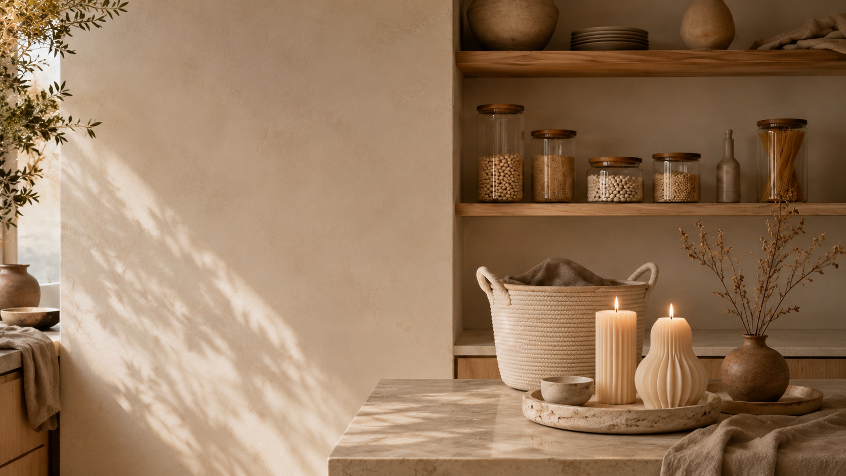 Premium home objects arranged in a calm interior
